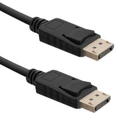 Kabel DisplayPort v1.4 Qoltec męski / DisplayPort v1.4 męski | 0,5m