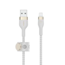 Kabel Lightning BELKIN CAA010BT1MWH USB-A, M/M, 1m, oplot, biały