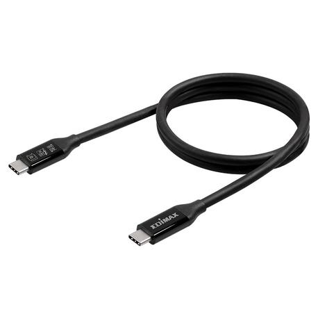 Kabel USB4/Thunderbolt 3 Edimax UC4-005TB 0,5m USB-C to USB-C czarny (1)