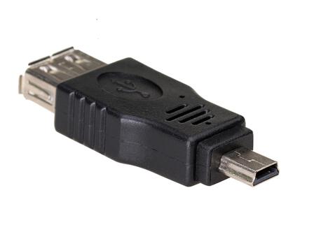 Adapter Akyga AK-AD-07 USB 2.0 A(F) - mini USB B(M) OTG (1)