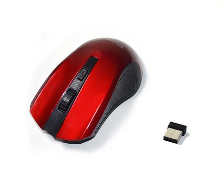 Mysz bezprzewodowa VAKOSS TM-658UR optyczna 4 przyciski 1600dpi czerwona (1)