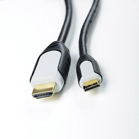 Kabel Impuls-PC HDMI mini-HDMI 1,8m gold/fer/blist Miedź(99,99%) (1)