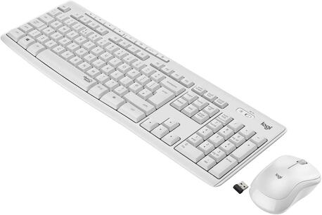 Zestaw bezprzewodowy klawiatura + mysz Logitech MK295 Silent Wireless Combo biały (1)