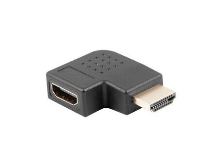 Adapter Lanberg AD-0036-BK HDMI(M) - HDMI(F) kątowy prawo czarny (1)