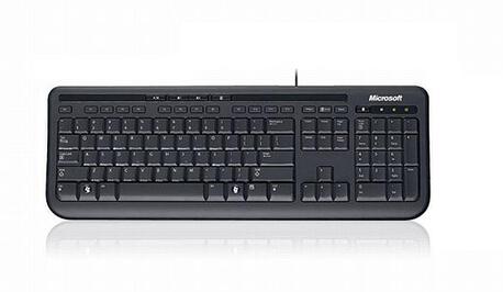 Klawiatura przewodowa Microsoft Wired Keyboard 600 USB czarna (1)