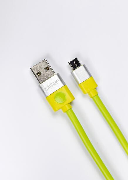 Kabel USB do Micro USB Origami 3m zielony (1)