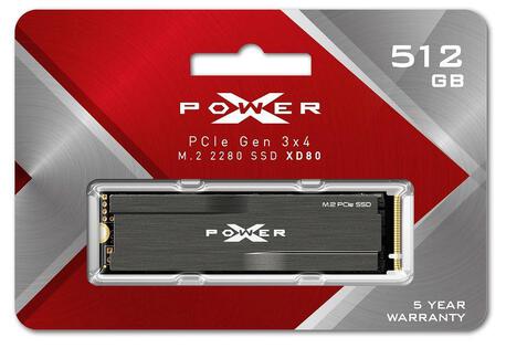 Dysk SSD Silicon Power XPOWER XD80 512GB M.2 PCIe Gen3x4 NVMe (3400/2300 MB/s) 2280 (1)