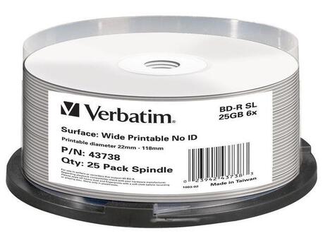 BD-R Verbatim 25GB X6 DL+ printable NO ID (Cake 25) (1)