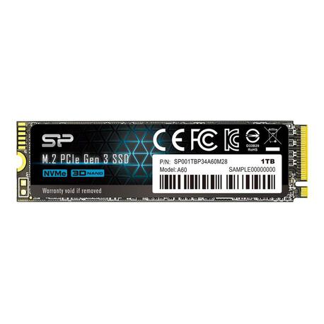Dysk SSD Silicon Power A60 1TB M.2 PCIe Gen3x4 NVMe (2200/1600 MB/s) 2280 (1)