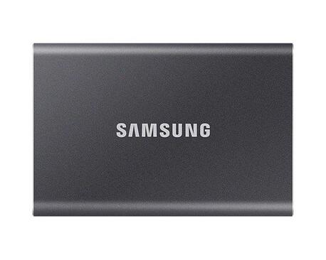 Dysk SSD zewnętrzny USB Samsung SSD T7 500GB Portable (1050/1000 MB/s) USB 3.1 Grey (1)