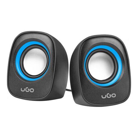Głośniki UGO Tamu S100 2.0 2x 3W USB niebieskie (1)