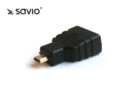 Adapter HDMI Savio CL-17 HDMI A żeńskie - micro HDMI męskie (1)