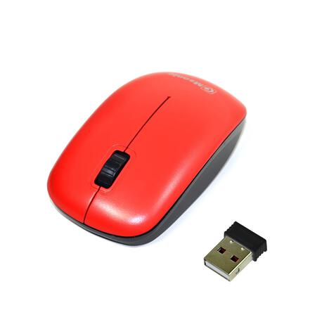Mysz bezprzewodowa Msonic MX707R optyczna 3 przyciski 1000dpi czerwona (1)