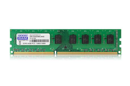 Pamięć DDR3 GOODRAM 4GB/1333MHz PC3-10600 CL9 512x8 Single Rank (1)
