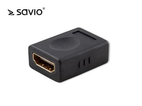 Adapter HDMI Savio CL-111 HDMI A/F - HDMI A/F - prosty, beczka (1)