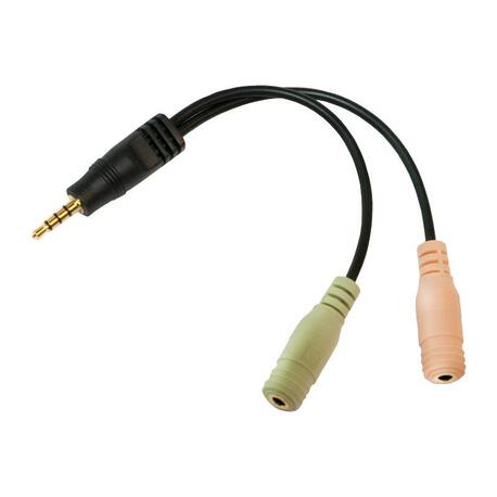Adapter audio stereo LogiLink CA0021 3,5mm jack (M) > 2x 3,5mm jack (F) (1)