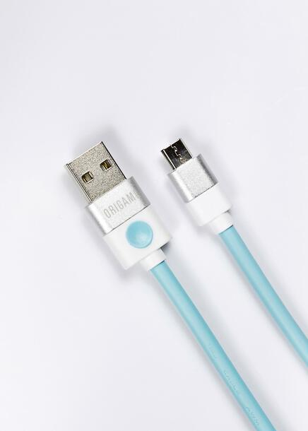 Kabel USB do Micro USB Origami 3m niebieski (1)