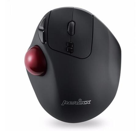 Mysz bezprzewodowa Perixx PERIMICE 717 laserowa trackball 34mm czarna (1)