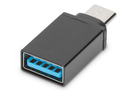 Adapter DIGITUS USB 3.0 SuperSpeed Typ USB C/USB A M/Ż czarny (1)